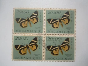 Bloque de mariposas de Mozambique 1953 - Imagen 1 de 1