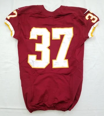 Washington Redskins #37 “No Name” NFL Game‑Issued & Worn Home Jersey - 05535 - Image 1 of 4