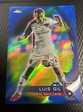 2014 TOPPS CHROME MLS LUIS GIL #71 BLUE REFRACTOR /99 REAL SALT LAKE
