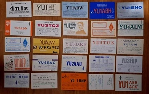 LOT 25 YUGOSLAVIA SFRJ QSL CARDS - Picture 1 of 15