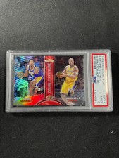 1999 Topps Finest Double Feature KOBE BRYANT SHAQUILLE O'NEAL Refractor PSA 9