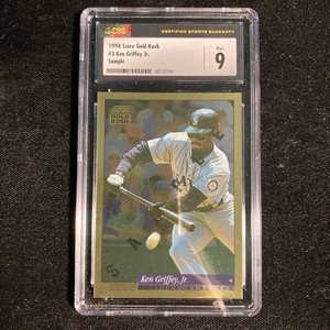 1994 Score #3 Ken Griffey Jr. Gold Rush Sample SP CSG 9 Mint POP 2