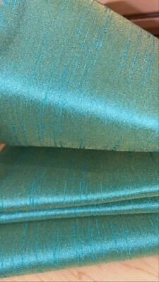lagoon Drapery wedding Shantung Silk Faux Fake Dupioni Solid home decor Fabric   - Image 1 of 4