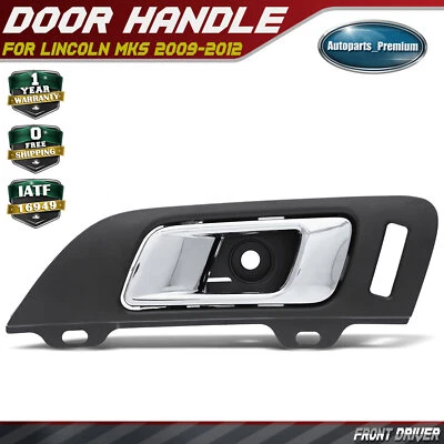 Manija de puerta interior cromada y marrón del conductor delantero izquierdo para Lincoln MKS 2009-2012 Foto 1 de 4