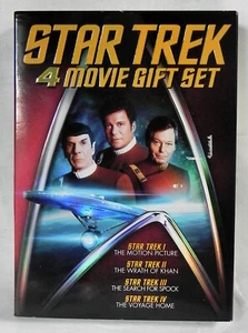 "Star Trek" 4 Film DVD Geschenkset: I II (Khan) III (Spock) IV (Reise) Neu Versiegelt" - Bild 1 von 5