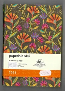 Agenda GIORNALIERA 2025 PAPERBLANKS fiori selvatici, 12,5x17,5CM. diary day - Imagen 1 de 2