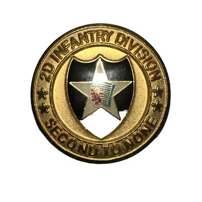 US Army 2nd Infantry Division Challenge Coin Commanding Generals Mess - Image 1 of 3
