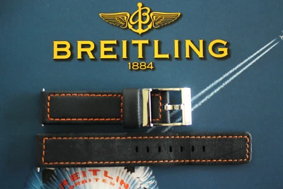 22MM NEGRO IMPERMEABLE BUZOS HEBILLA CORREA DE RELOJ CORREA DE RELOJ PARA WIDELING ORG Foto 1 de 3