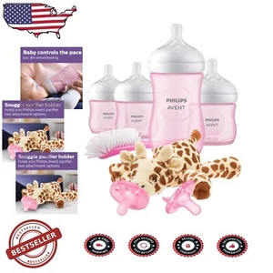 Philips Pink Baby Bottle Set with Natural Response Nipple for Seamless Nursing - Picture 1 of 14