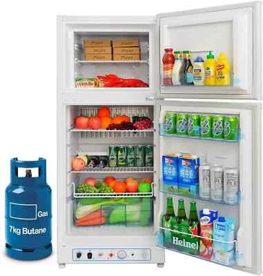 Smad 2 Vías 185L Gas Propano y Frigorífico Congelador Eléctrico Nevera Off grid - Imagen 1 de 4