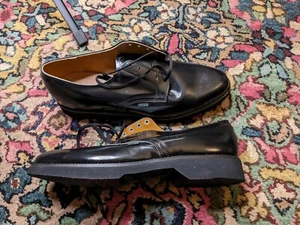 NOS VTG USA Black Oxfords Postman/Military 10 1/2B Like Redwing/Wolverine  - Picture 1 of 9
