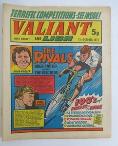 VALIANT & LION Oct 12, 1974 with Cycling Rivals Hugh Porter vs Dirk Baert Cover - Picture 1 of 4