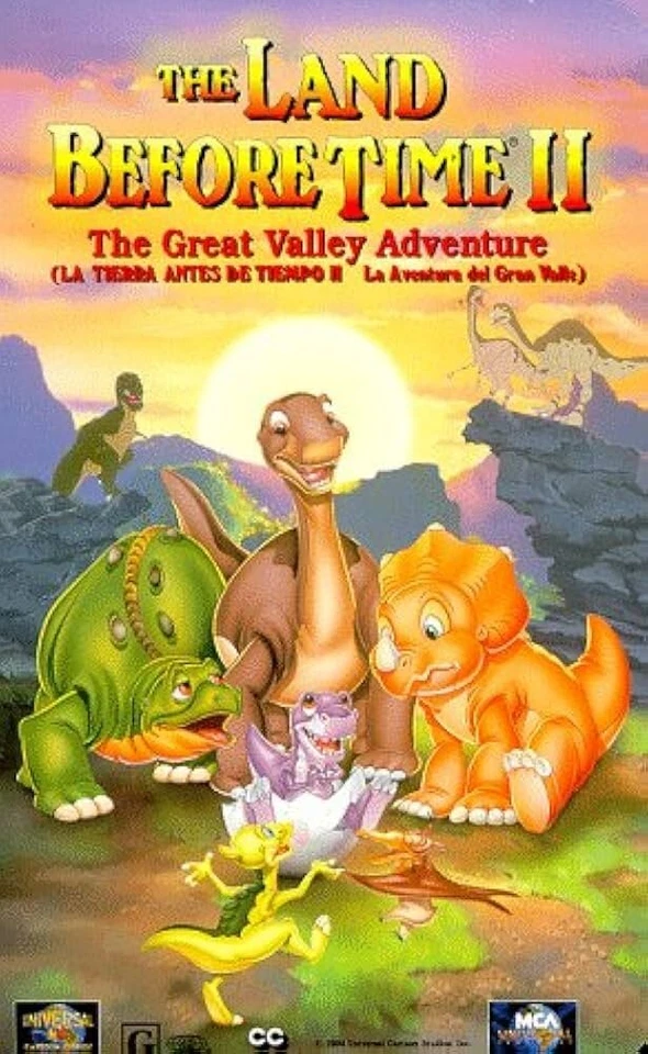 The Land Before Time II 2 The Great Valley Adventure (VHS 1994) Clamshell Movie - Image 1 of 1