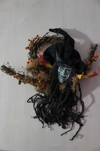 Wandbehang Wanddekoration Türkranz Party Dekoration Halloween Hexe Zweige 50 cm - Bild 1 von 2