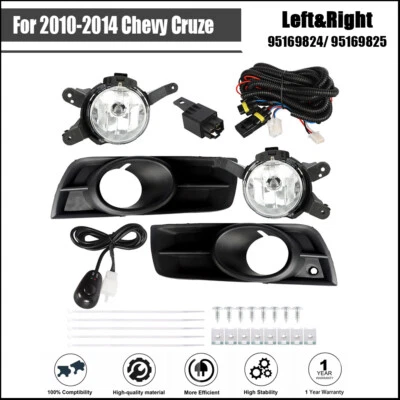 Conjunto de luces antiniebla halógenas de conducción diestras y diestras de 1,4 L aptas para Chevy Cruze 2010-2014 Foto 1 de 4