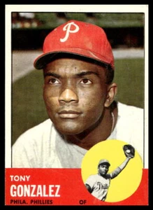 1963 Topps #32 Tony Gonzalez Philadelphia Phillies EX-EXMINT - Picture 1 of 2
