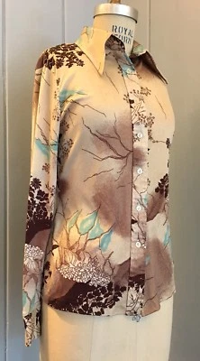 Vintage Women's 1970's "Ms Doris of California" Champagne Beige, Size Medium - Image 1 of 4