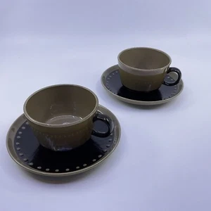Franciscan Discovery Tahiti Cups And Saucers - Set Of 2 - Picture 1 of 11