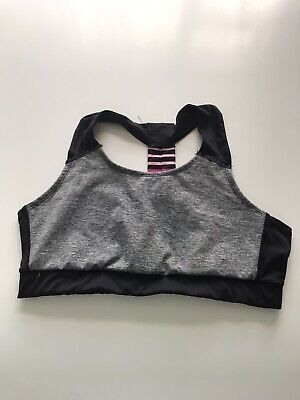 Work Out Grey & Black Sports Bra Size 20 • 9.69€