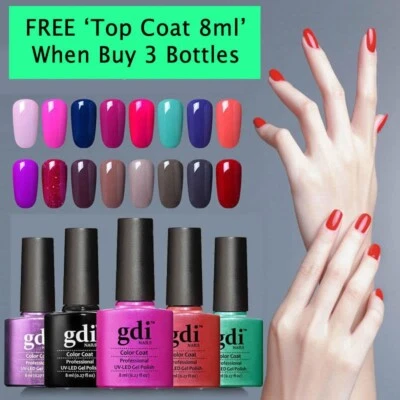 GDI NAILS UV LED Soak Off Gel Nail Gel Polish - FREE TOP COAT WHEN BUY 3 BOTTLES - Image 1 of 4