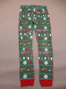 Carter's Size 8 Kids Unisex Christmas Print 100% Cotton Knitted Pajama Pants 106 - Picture 1 of 8