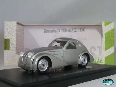 AUTOCULT 1/43 ZBROJOVKA Z4 1000 ML SILVER 1934 ART.ATC02031 - Immagine 1 di 3