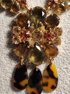 Talbots 30" Goldtone Necklace With Crystals Brand New - Picture 1 of 7