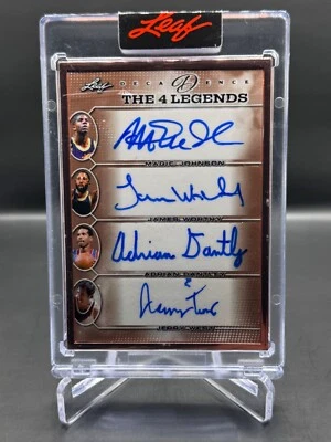 2022 LEAF DECADENCE!  JOHNSON!  WEST!  WORTHY!  DANTLEY!  AUTOS!  #/10!  SSP! - Image 1 of 2
