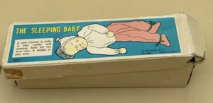 MUÑECA DE TELA SHACKMAN 1957 SLEEPY SLEEPY BABY CON CAJA HECHA EN JAPÓN VINTAGE - Imagen 1 de 5