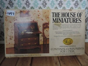 1097 The House of Miniatures Vintage Dollhouse Furniture CHIPPENDALE DESK - Picture 1 of 2