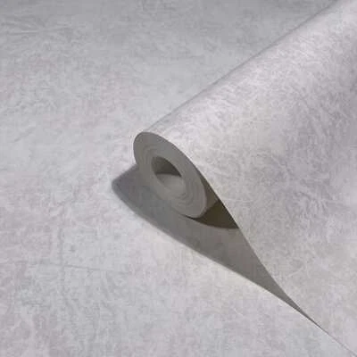 Wallpaper grey plain natural living room bedroom made in Germany 10.05x0.53 - Image 1 of 4