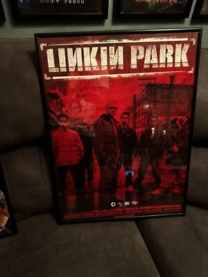 LINKIN PARK 2001 promotional poster 18 x 24 Red  - Image 1 of 4