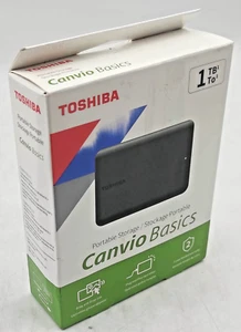 1TB TOSHIBA HDTB510EK3AA CANVIO BASICS Portable External HDD Hard Disk Drive - Afbeelding 1 van 4