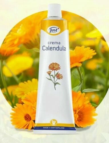 Crema Calendula Just 10 ml azione antinfiammatoria,cicatrizzante disinfettante