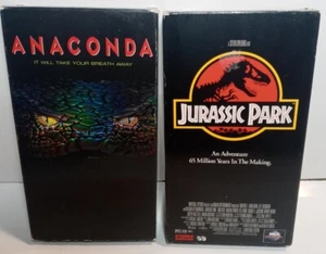 2 VHS Movies Anaconda & Jurassic Park - Picture 1 of 4