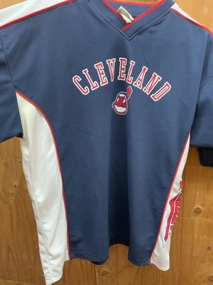 Cleveland Indians V Neck Jersey Shirt Chief Wahoo Guardians Fit Sz XLrg - Image 1 of 3