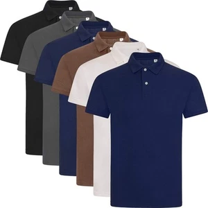 6 Pack Mens Polo Shirt Multipack Set Holiday Gift Plain Top Tipping T-Shirt - Picture 1 of 3