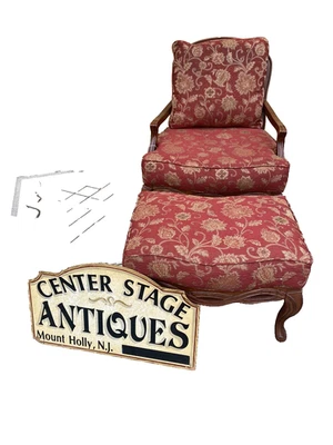 65401 Mealeys мебель французский кантри Bergere кресло с табуреткой - Изображение 1 из 4