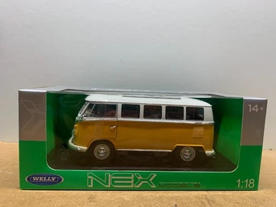 WELLY VOLKSWAGEN T1 BUS 1963 1/18 EN BOITE gé A1 - Photo 1/4