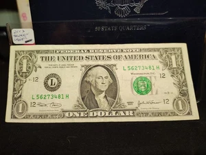 2003 $1 Fancy Broken Ladder Note San Francisco, It Is Circulared/Uncertified - Picture 1 of 3
