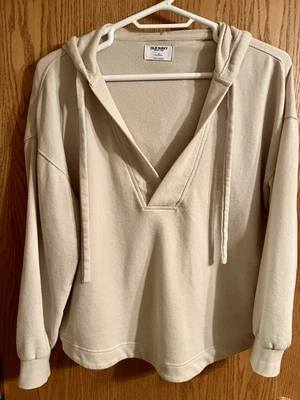 Распродано! Средний бежевый большого размера туника толстовка старый темно-французский махровый новый без ЯРЛЫКОВ - Изображение 1 из 4