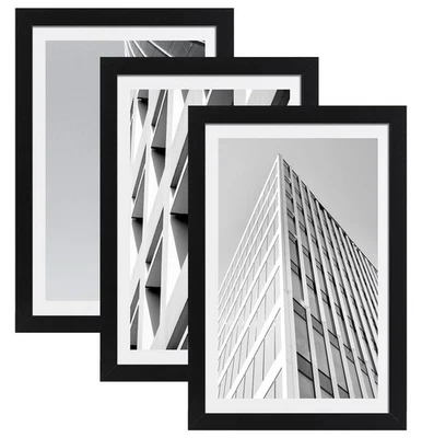 ELSKER&HOME 27x40 Poster Frame Black 3 Pack, Display 24 x 36 Pictures with Ma... - Image 1 of 4