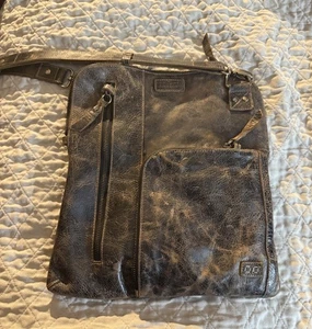 Bed Stu Leather Aiken 2 Way Crossbody Bag Distressed Brown - Picture 1 of 8