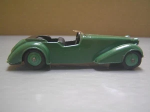 Dinky Toys 38d Alvis Sports Tourer Rare Color Combination Green/Green/Black EXC - Picture 1 of 8