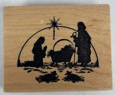 Sello de goma de belén PSX D-209 sello de Navidad bebé Jesús Foto 1 de 3