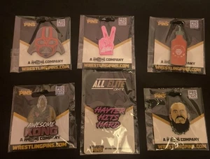 Wrestling Anstecknadel (6) Lot Pro Wrestling Crate - Bild 1 von 7