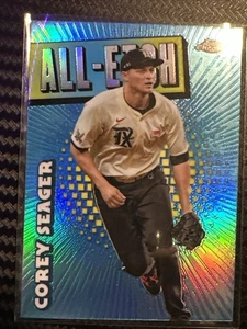 2025 Topps Chrome Baseball Corey Seager All-Etch #CAE-13 Texas Rangers - Picture 1 of 6