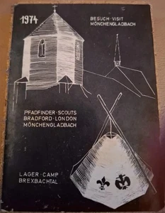 Scouts Vintage Plaque Bradford to Monchengladbach 1974 - Picture 1 of 2