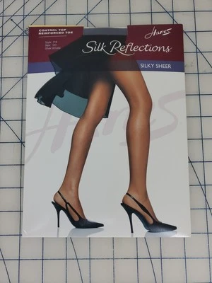 De colección Hanes SILK REFLEJLECTIONS pantimedias transparentes sedosas 718 Silver Smoke CD Foto 1 de 3