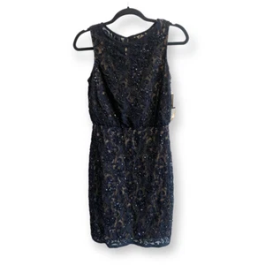 Nuevo con etiquetas Vestido sin mangas Aidan by Aidan Mattox negro con cuentas talla 0 - Imagen 1 de 11